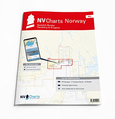 NV Atlas Norway NO 2 mit App Lizenz - Seekarte Norwegen - Oslofjord South to Swedish Border - Tønsberg to Kragerø von NV Charts