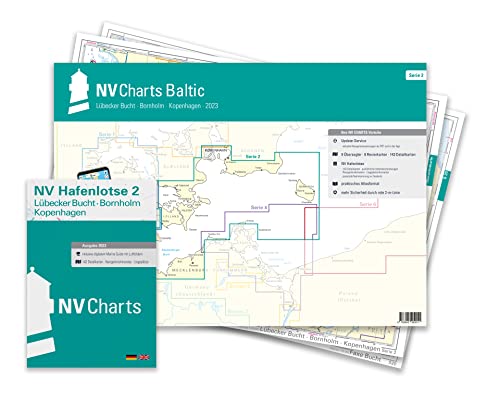 NV Plano Serie 2 mit App Lizenz - Seekarte Ostsee - Lübecker Bucht - Bornholm - Kopenhagen von NV Charts