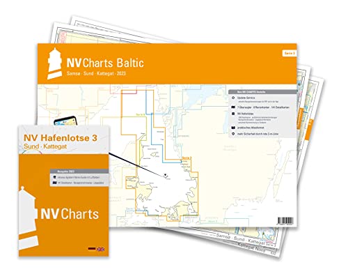 NV Plano Serie 3 mit App Lizenz - Seekarte Ostsee - Samsö - Sund - Kattegat von NV Charts
