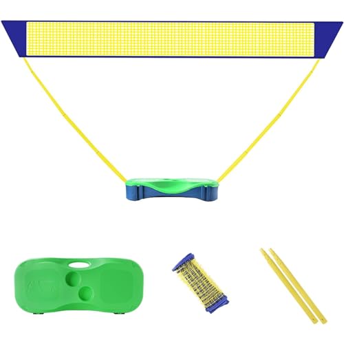 Badminton-Netz, faltbares Tennis-Volleyball-Netz, Pop-Up-Badminton-Set, kann in 3–5 Minuten aufgebaut Werden, für Garten-Indoor-Outdoor-Sportarten von NVIVN