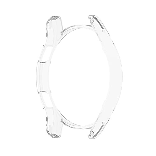 NXACETN Uhrenschutzhülle, Kratzfester PC 42/46 Mm Wasserdichter Uhrenschutzrahmen, Kompatibel Mit Samsung Galaxy Watch 4 Classic Transparentes Weiß 42 mm von NXACETN
