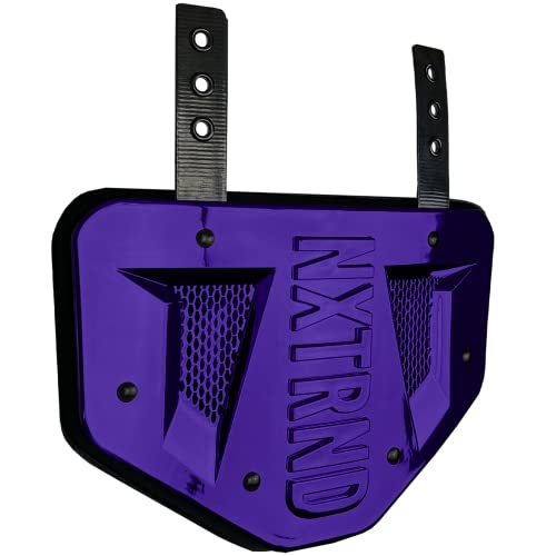 Nxtrnd Fußball Rückenplatte, Professionelle Fußball Rückplatten für Schulterpolster (Chrom Lila, Jugend) von NXT NXTRND