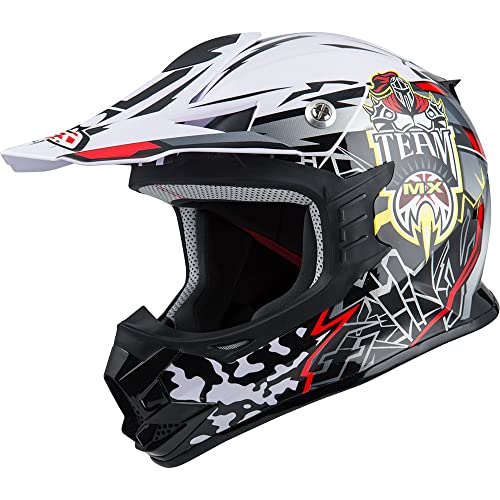 Casco Off Road KNOBBY Team White von NZI