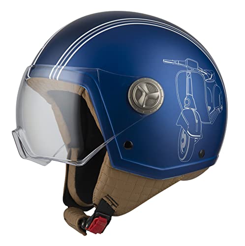 NZI Zeta 2 Offener Mini-Helm, Blau (Sprint Blue), L von NZI