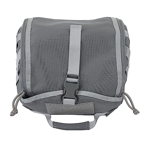 Camping-Helmtasche, Canvas-Helm-Aufbewahrungspaket, verstellbare Vollhelm-Reisetasche, Kratzschutz für Schutzhelme (Gray) von Nachukan