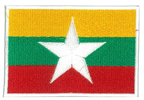 NagaPatches Patch Wappen Flagge Myanmar Birma von NagaPatches