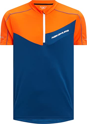 Nakamura Herren Nacero T Shirt, Blue Petrol/Orange D, L EU von Nakamura