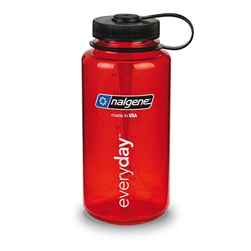 Nalgene, auslaufsichere Wasserflasche, für Outdoor, Camping und den täglichen Gebrauch, Unisex, 341831, rot, 32 oz. von Nalgene