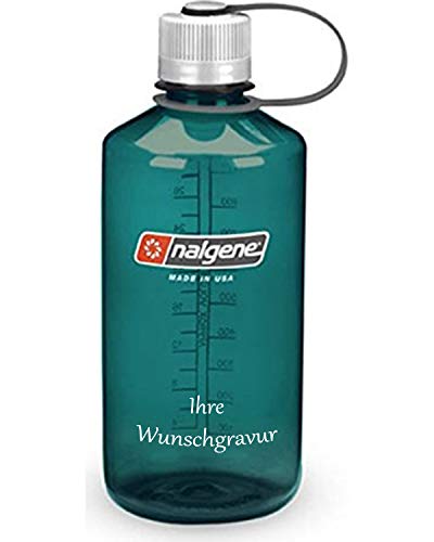 Nalgene Flasche 'Everyday' - 1 L (Türkis, mit Namensgravur, 1 L) von Nalgene