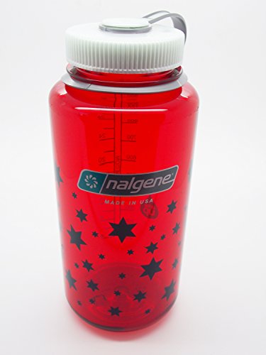 Nalgene Flasche 'Everyday Weithals' - 1 L, outdoorrot-Sternemotiv von Nalgene