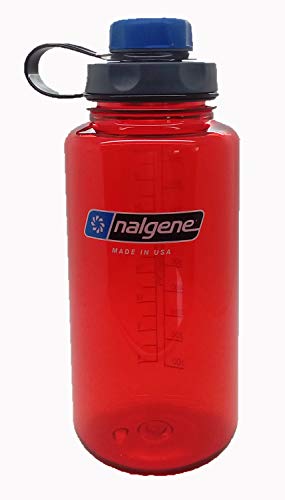 Nalgene Flasche 'Everyday Weithals' - 1 L, rot, capCAP'-blau von Nalgene
