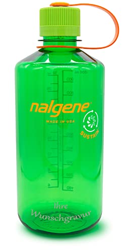 Nalgene Trinkflasche 'EH-Sustain' - 1 L (Melon Ball, mit Namensgravur, 1 Liter) von Nalgene