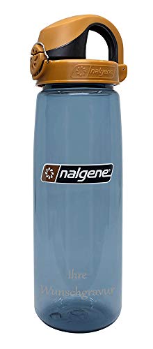 Nalgene Trinkflasche 'Everyday OTF' - 0,65 L (Rhino, mit Namensgravur, 0.65) von Nalgene
