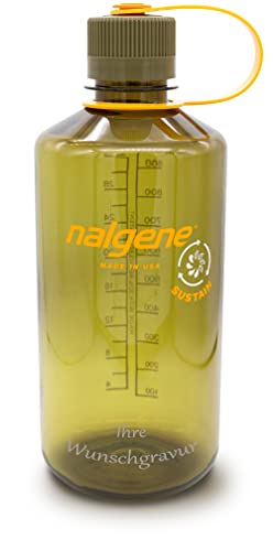 Nalgene Trinkflasche 'Everyday-Sustain' – 1L, Oliv, mit Namensgravur von Nalgene