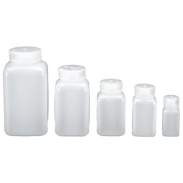 Nalgene - Weithalsflasche Quader Gr 1000 ml - Hals Ø 53 mm;175 ml - Hals Ø 30 mm;250 ml - Hals Ø 34 mm transparent von Nalgene