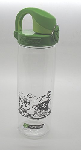 TR Nalgene Trinkflasche 'Everyday OTF' - 0,7 L transparent-grün, Pirat von Nalgene