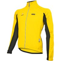 NALINI BASIC Windschutztrikot Quarzo gelb-schwarz, für Herren, Größe S, Bike von Nalini