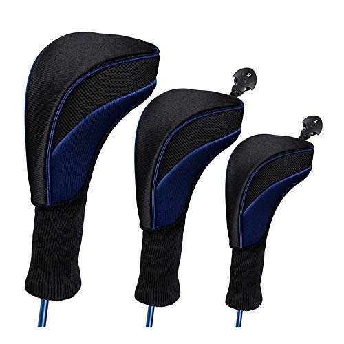 Namvo 3Pcs/Set Golf Driver Wood Head Club Covers Equipment Pole Protective Sleeve Professinal Golf Putter Head Protectors von Namvo