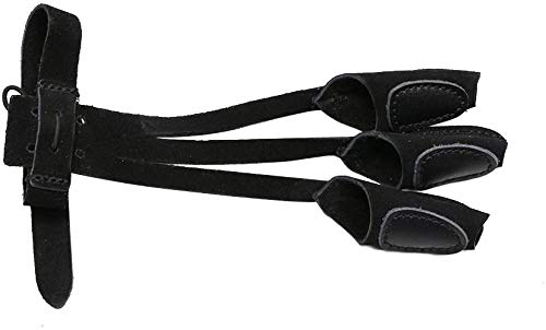 Namvo Bogenschießen Handschuh 3 Finger Guard Leder Schießen Schutzhandschuhe, Bogenschießen Schutzausrüstung geeignet für Outdoor-Bogenschießen Wettbewerb braun von Namvo