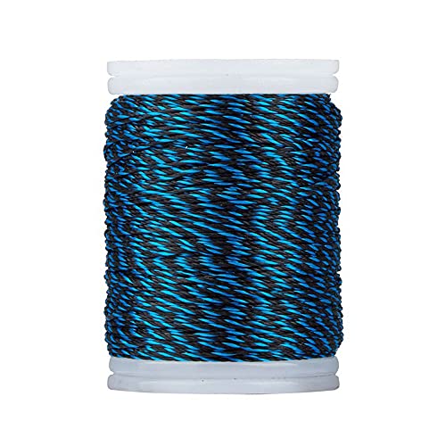 Namvo Bogenschnur 110 m Servierschnur und Seil aus strapazierfähigem Nylon, für Bogenschießen, geeignet für Outdoor-Sportarten (Blau und Schwarz) von Namvo