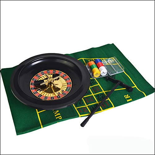 NanXi 10 Zoll Roulette-Rad Party-Roulette-Rad-Set Unterhaltungs-Freizeit-Tischspiele für Familienspaß,Schwarz von NanXi