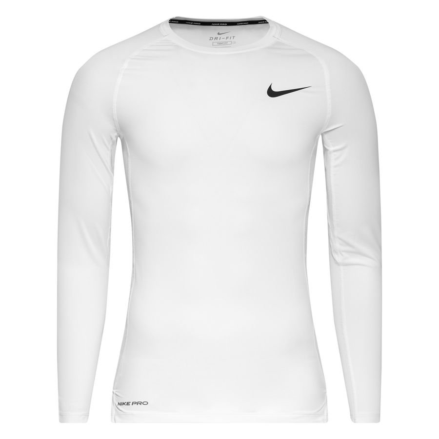 Nike Pro Compression Top - Weiß/Schwarz von Nike
