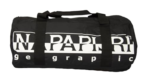 NAPAPIJRI Tasche Reise Gym Sporttasche mit Logo Leichter und weicher Stoff Artikel NP0A4GIR Hert PKB59 x 32 x 30 cm (ca.), 041 Black, Einheitsgröße von Napapijri