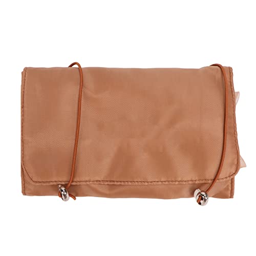 Aufrollbare Make-up-Tasche, Transparente Netztasche, Abnehmbare Kulturtasche aus 4-in-1-Nylonstoff für Badezimmerreisen (Khaki) von Naroote