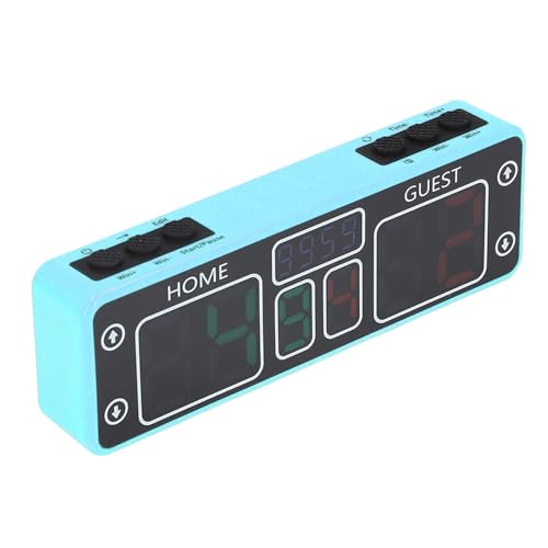Naroote Digitaler Score-Recorder, Elektronische Anzeigetafel, LED-Touch, 6 Ziffern, DC 5 V, Tragbar, Typ C, mit Tasten für Pool (Blue) von Naroote