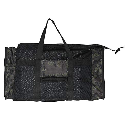 Tauchzubehör-Tasche, Pink/Forest Camouflage Diving Flipper Handtasche, Tauchtasche, praktischer Doppelreißverschluss für Tauchzubehör(Forest camouflage, 105L) von Naroote