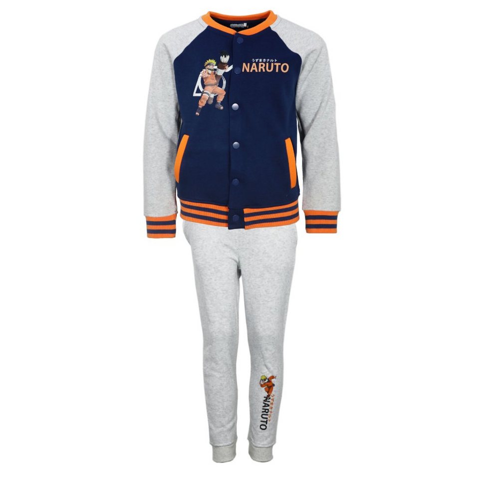 Naruto Jogginganzug Naruto Shippuden Baseball Joggingset Sporthose Hose Sweater Jacke, Gr. 98 bis 128 von Naruto