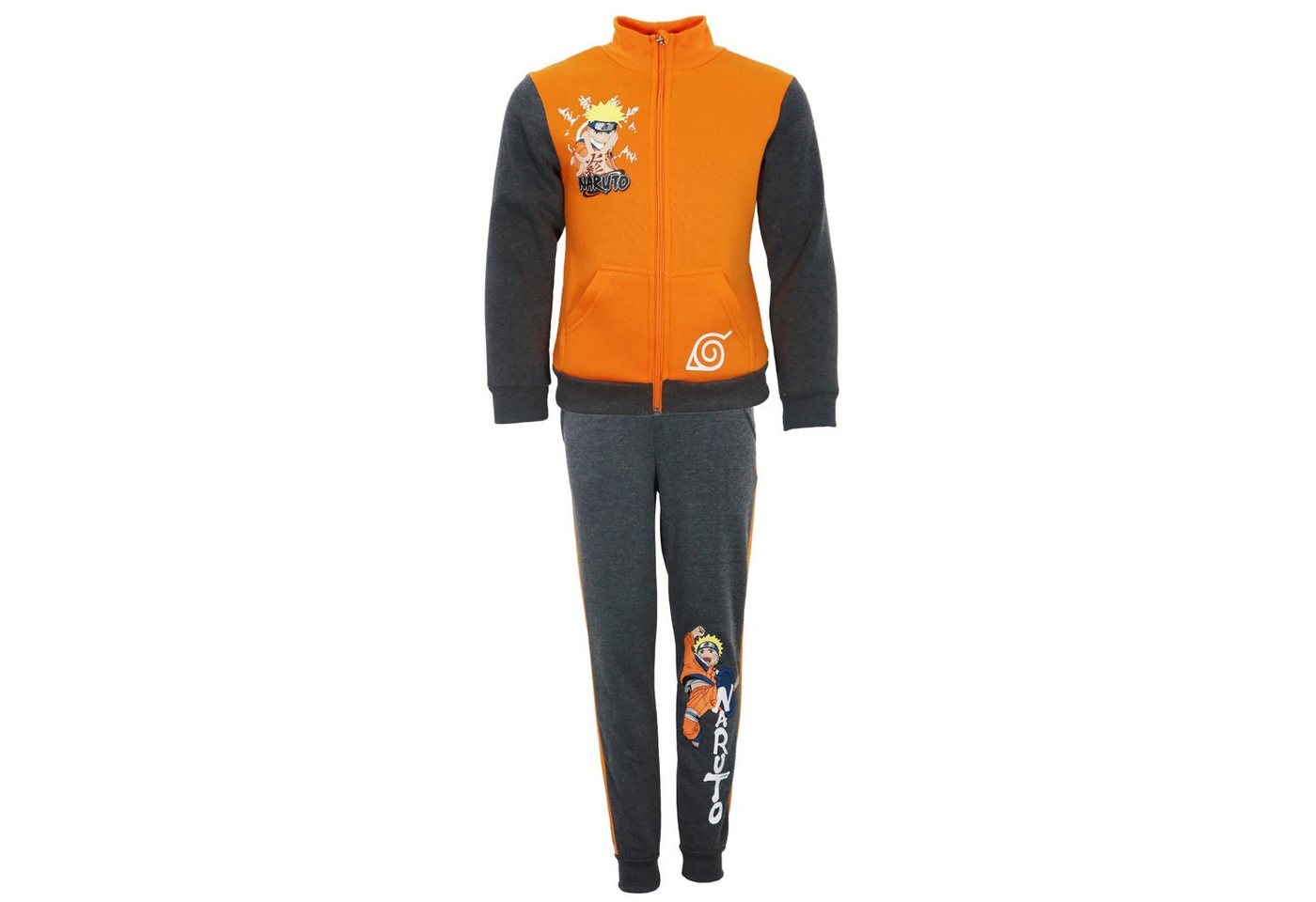 Naruto Jogginganzug Naruto Shippuden Joggingset Sporthose Hose Sweater Jacke, Gr. 98 bis 140 von Naruto