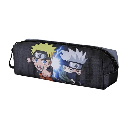 Naruto Kid-Fan Quadrat Federmäppchen 2.2, Grau, 22 x 9 cm von Naruto