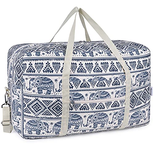 Handgepäck Tasche für Flugzeug - Groß Faltbare Reisetasche Damen & Weekender Damen - Handgepäck Koffer (Elefant (40L)) von Narwey