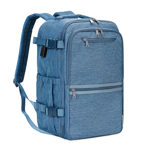 Narwey für Ryanair Handgepäck 40x20x25 Handgepäck Flugzeug Rucksack Reisetasche Reiserucksack mit Laptopfach für Weekender für Herren Damen 20L(Navy blau) von Narwey