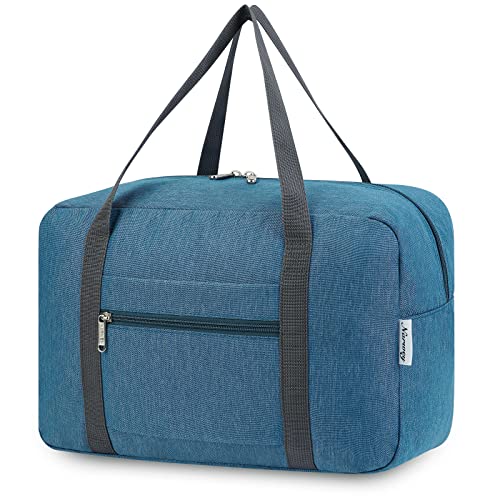 für Ryanair Handgepäck 40x20x25 & Tasche für Flugzeug - Faltbare Reisetasche Damen & Weekender - Koffer 20L (Navy blau) von Narwey