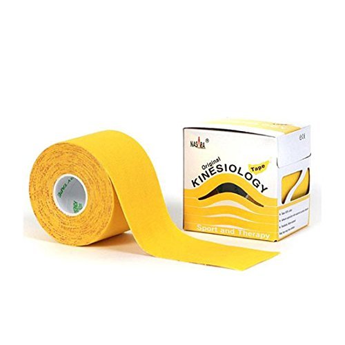 Nasara® Original Kinesiology Tape Sport Tape 2 Rollen in Einer Packung, gelb von Nasara