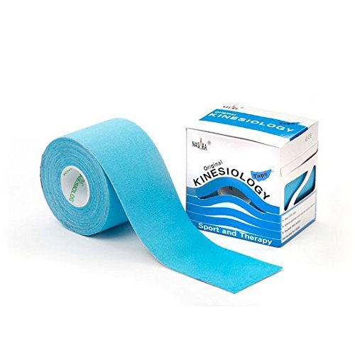 Nasara® Original Kinesiology Tape Sport Tape 4 Rollen in Einer Packung, blau von Nasara