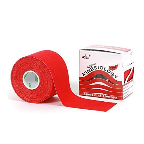 Nasara® Original Kinesiology Tape Sport Tape 4 Rollen in Einer Packung, rot von Nasara
