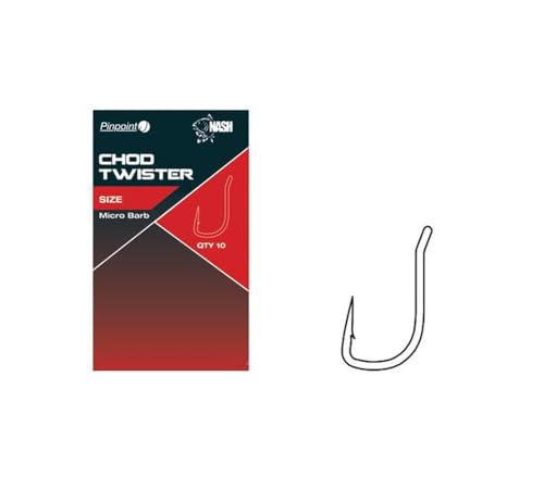 Nash Chod Twister Micro Barbed Größe 2 T6100 Haken Hook Hooks Angelhaken Karpfenhaken *NEW2018* von Nash