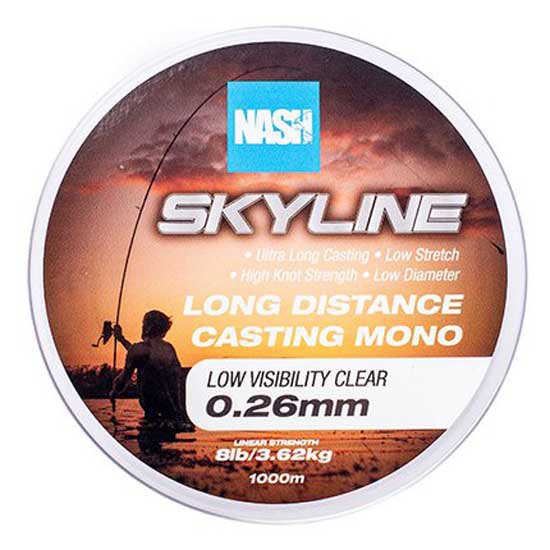 Nash Highline 1000 M Monofilament Durchsichtig 0.260 mm von Nash