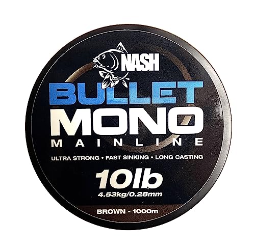 Nash TT Fil Nylon Bullet Mono 10lb Brun von Nash