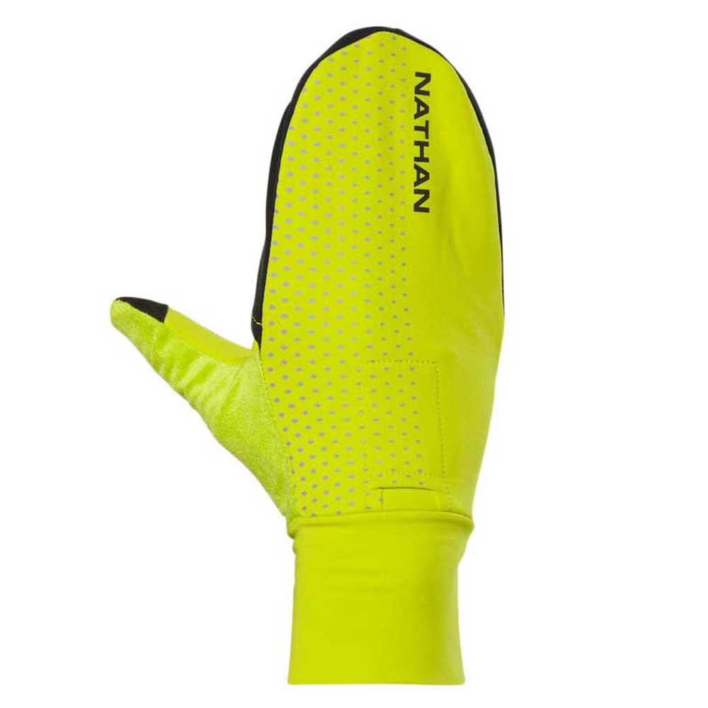 Nathan Hypernight Reflective Convertible Mitt Gloves Gelb XL Mann von Nathan