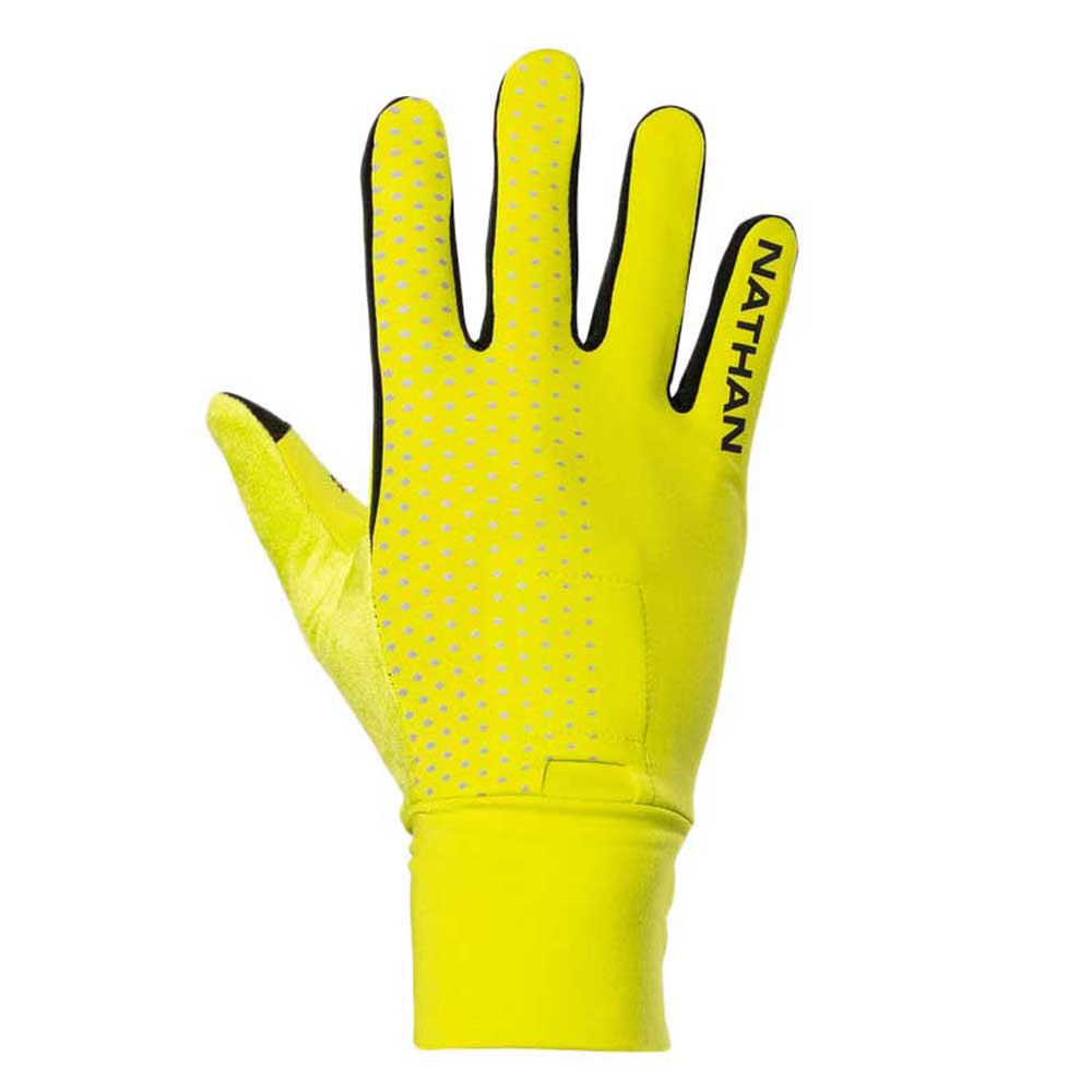 Nathan Hypernight Reflective Gloves Gelb XL Mann von Nathan