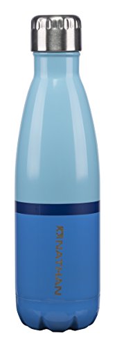 Nathan NS4429 Chroma 3 Tone Steel Wasserflasche, Blue Radiance/Cendre Blue/Monaco Blue, 740 ml von Nathan
