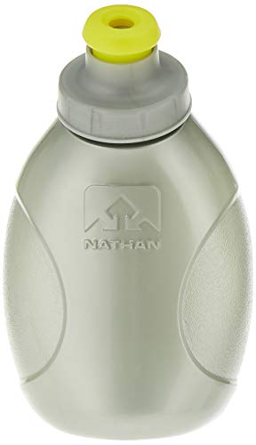 Nathan Sports Unisex Push-Pull-Cap Fläschchen (2 Stück), Silber, 10 oz/300 ml von Nathan