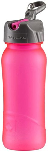 Nathan Unisex – Erwachsene Pure Bottle Flip Straw Trinkflasche, Pink, 0.5 von Nathan