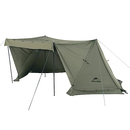 Naturehike Ares Army Zelt 1-2 Person Campingzelt, 4 Jahreszeit Kaminzelt heißes Zelt mit Kaminloch(Armeegrün) von Naturehike