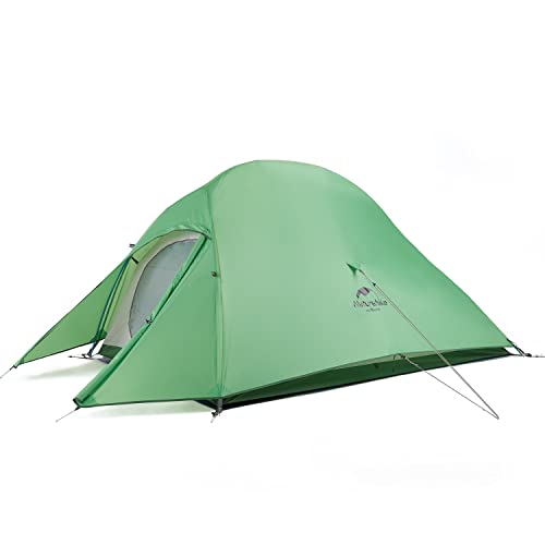 Naturehike Cloud-up 2 Upgrade Ultraleichte Zelte Doppelten 2 Personen Zelt 3-4 Saison für Camping Wandern (210T Grün Upgrade) von Naturehike