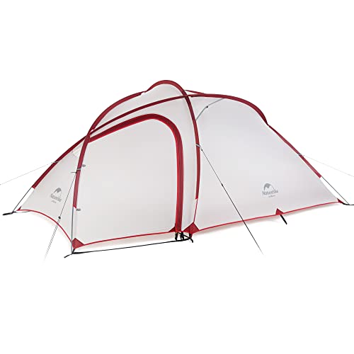 Naturehike Hiby 2-3 Personen Leichtes Zelt mit Separatem Wohn- und Schlafbereich, Wasserdicht, Tragbar, Einfach Aufzubauen, für Camping, Wandern, Bergsteigen von Naturehike